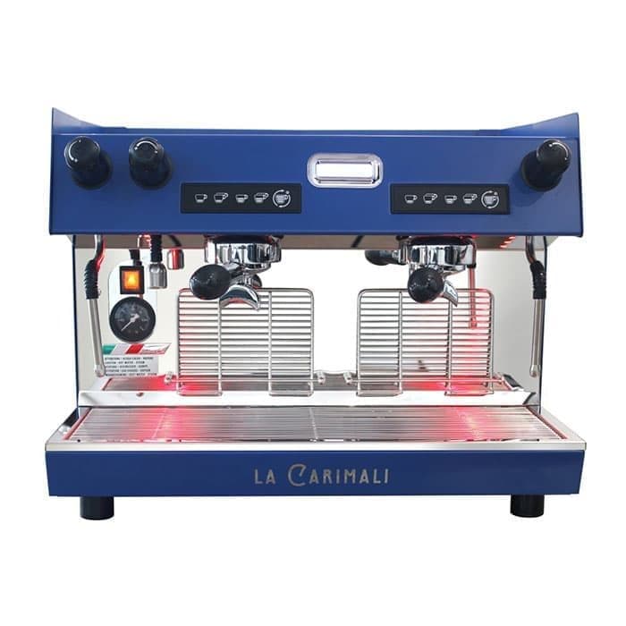 Кофемашина рожковая Carimali Nimble NI-E02-H-02 BLUE 2 гр, высокие, автомат, синий, с подсветкой гру
