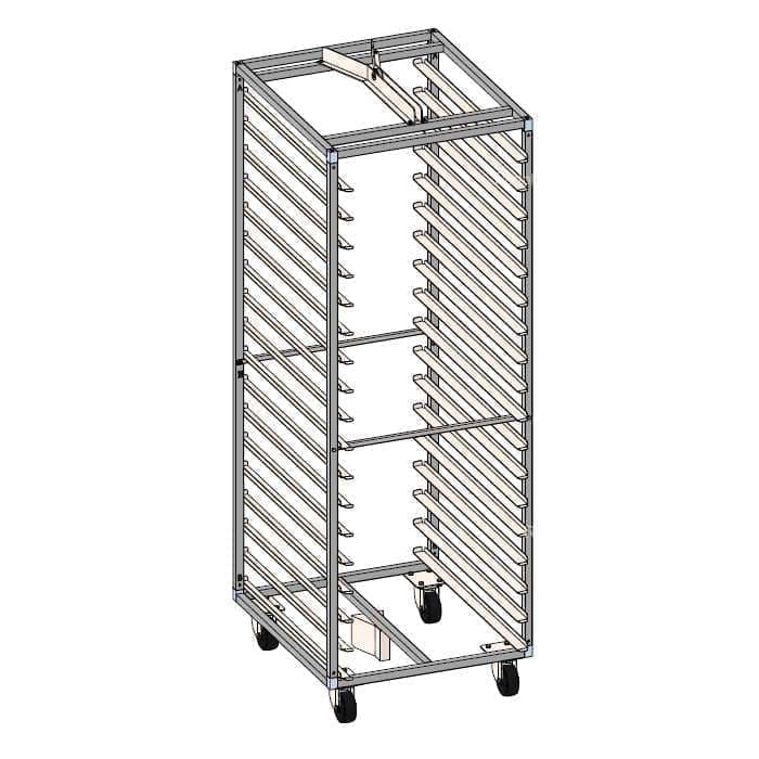 Тележка-шпилька Zucchelli Forni Minirotor E 40х60, 18 ур