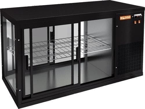 Витрина холодильная Hicold VRL T 1300 R Black