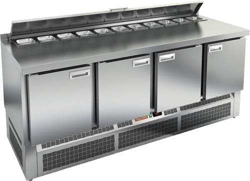 Стол холодильный (саладетта) Hicold SLE2‑1111SN с крышкой