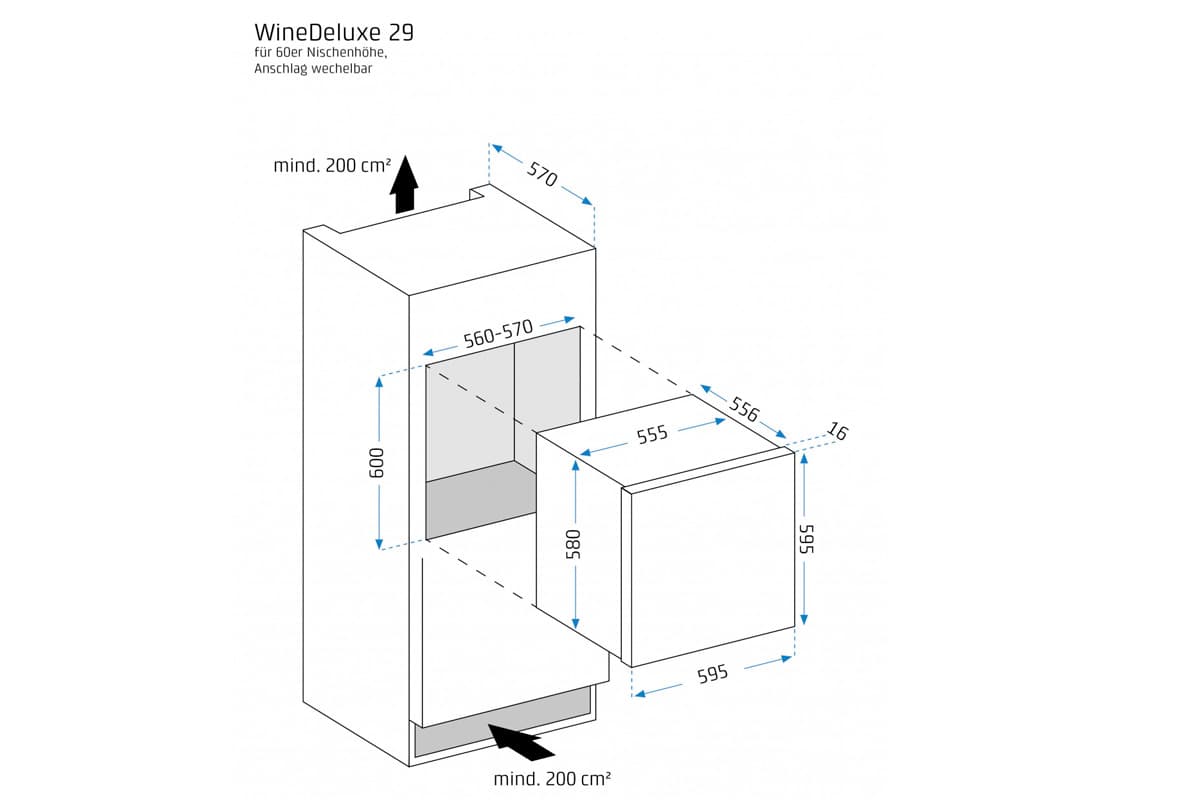Шкаф винный CASO WineDeluxe E 29
