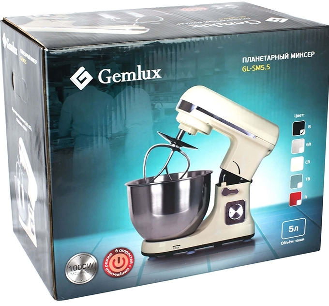 Миксер планетарный Gemlux GL-SM5.5TB