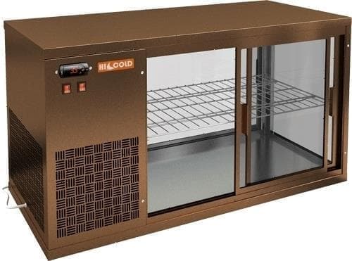 Витрина холодильная Hicold VRL 1300 L Bronze