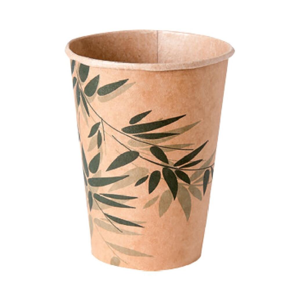 Стакан Feel Green для холодных напитков, 270 мл, 7,5х10 см, картон, 100 шт Garcia De Pou | 153.84