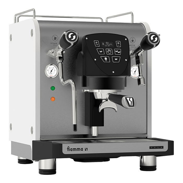 Кофемашина рожковая мультибойлерная Fiamma Vela 9 Bar Black 1Gr автомат (2.0.044.0000)