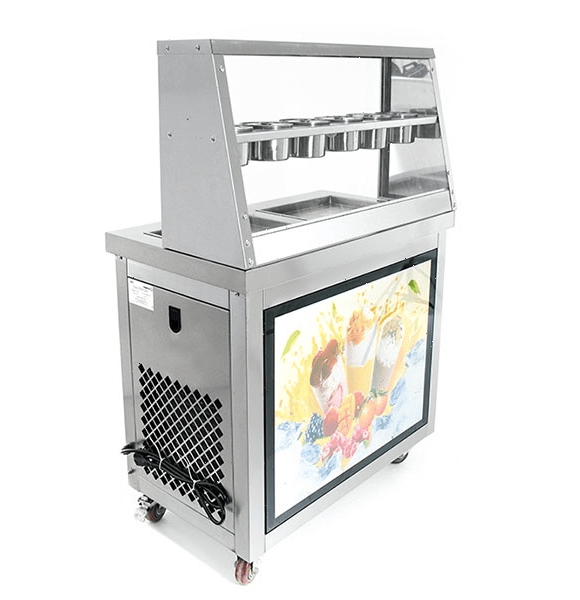 Фризер для жареного мороженого Foodatlas KCB-2F (контейнеры, световой короб)