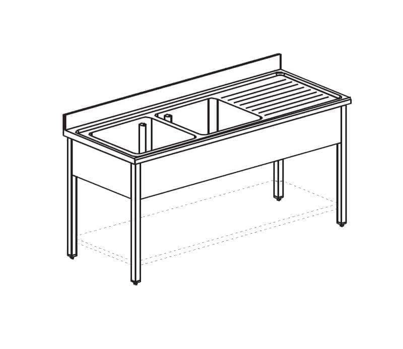 Ванна моечная Apach Chef Line L2S147-45RW