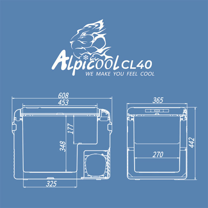 Холодильник автомобильный Alpicool CL40 (12/24)