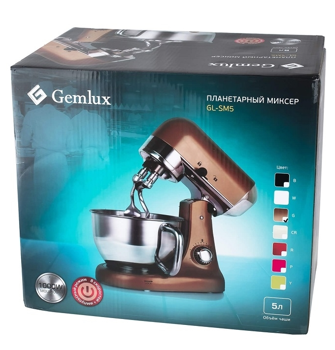 Миксер планетарный Gemlux GL-SM5G